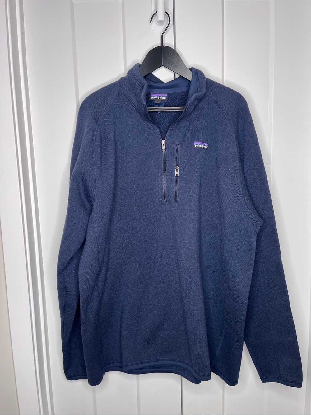 Patagonia Better Men's Navy Zip-Neck Fleece Pullover